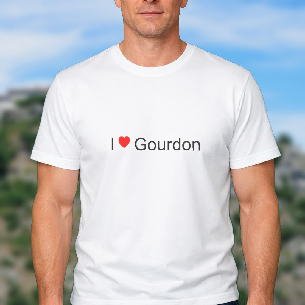 T-shirt I love gourdon