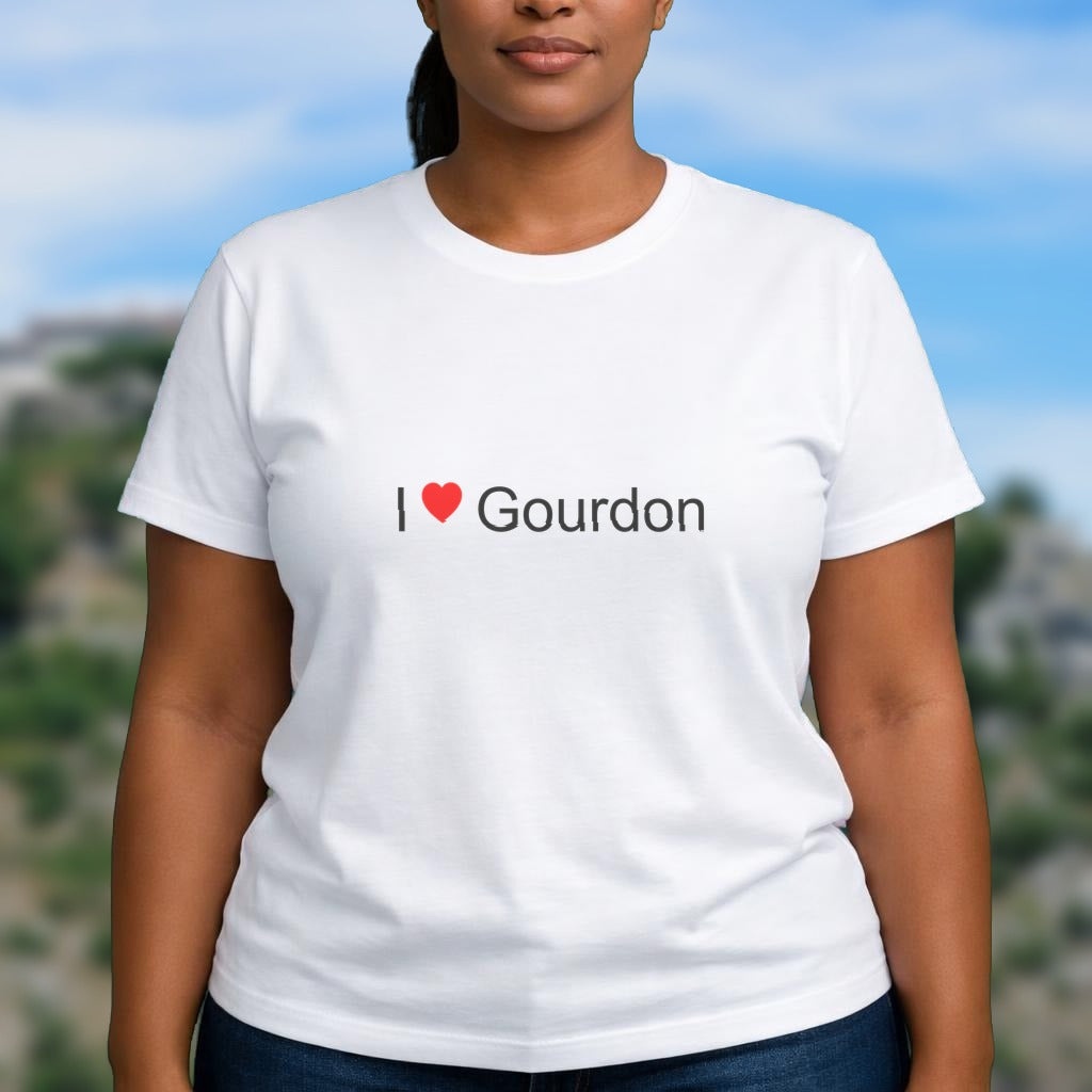 T-shirt I love gourdon