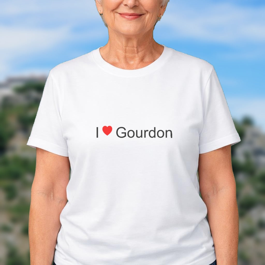 T-shirt I love gourdon