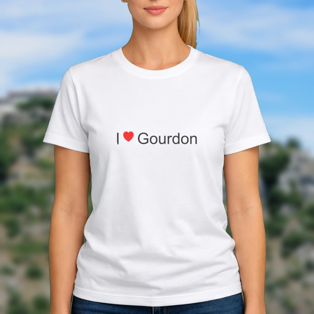 T-shirt I love gourdon