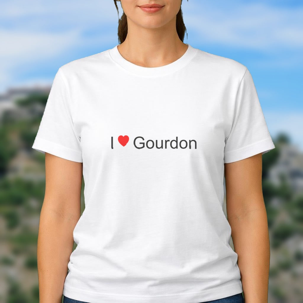 T-shirt I love gourdon