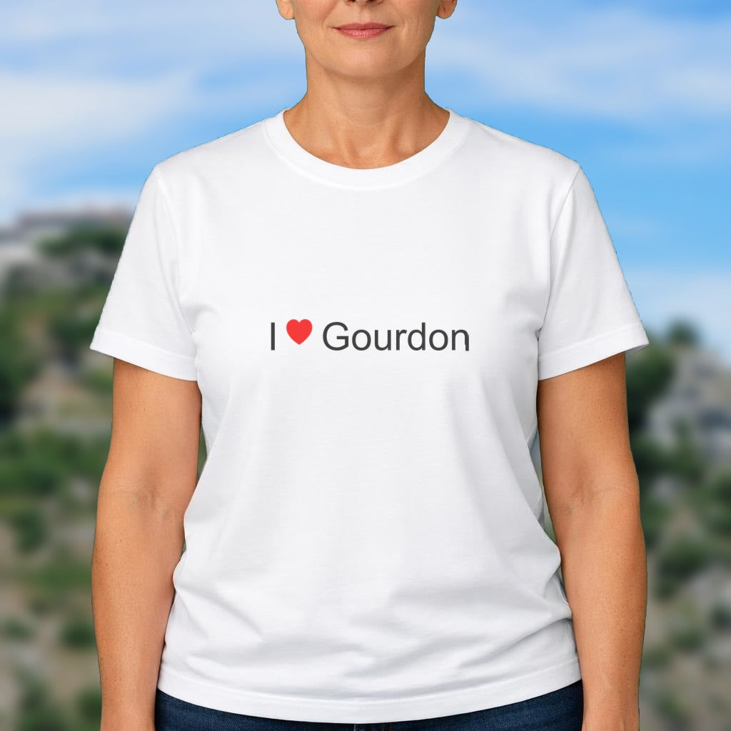 T-shirt I love gourdon