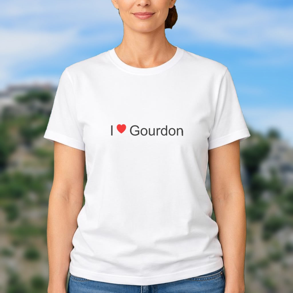 T-shirt I love gourdon