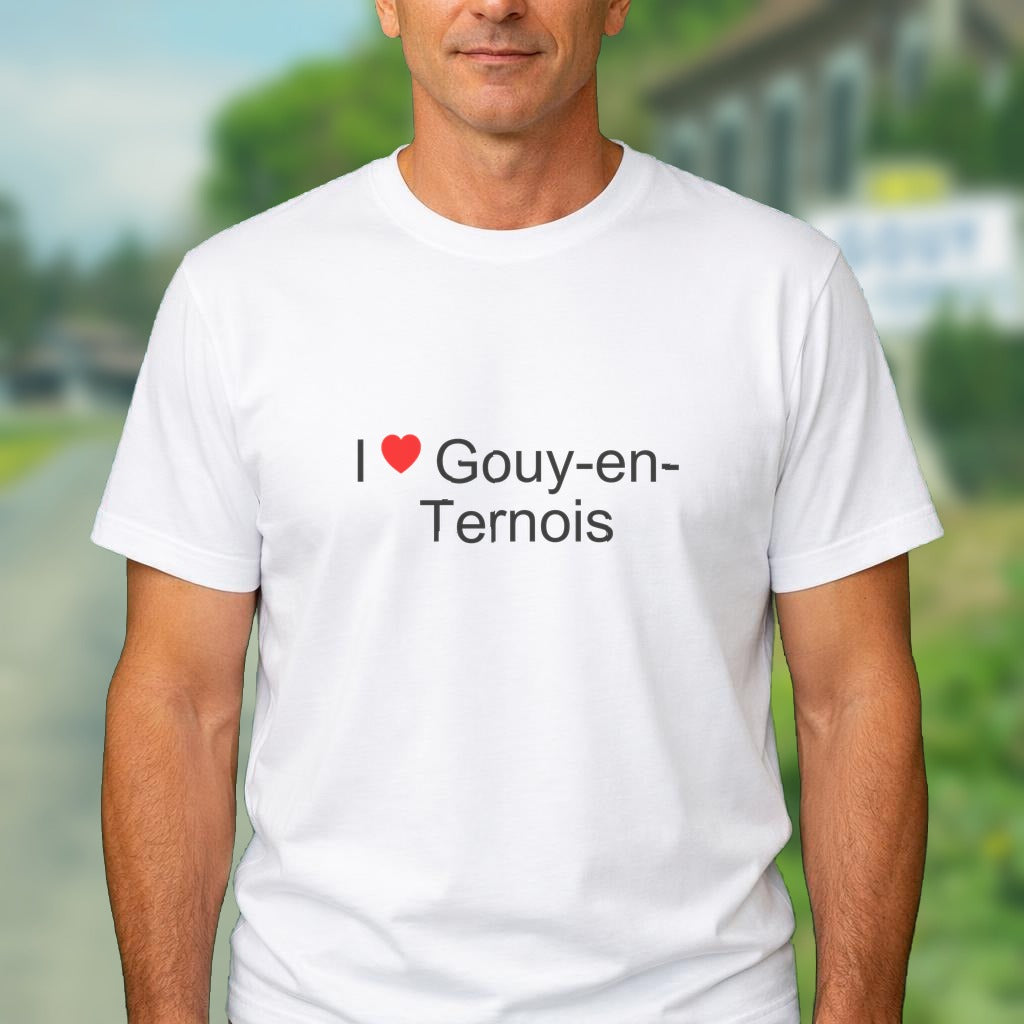 T-shirt I love gouy-en-ternois