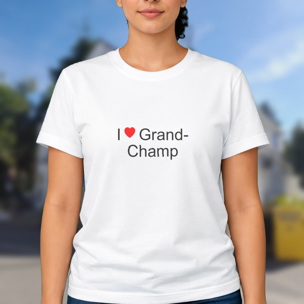 T-shirt I love grand-champ