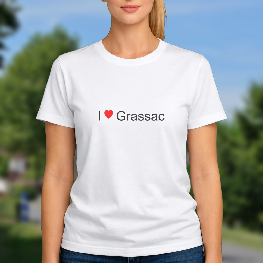T-shirt I love grassac
