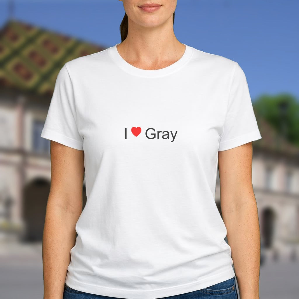 T-shirt I love gray