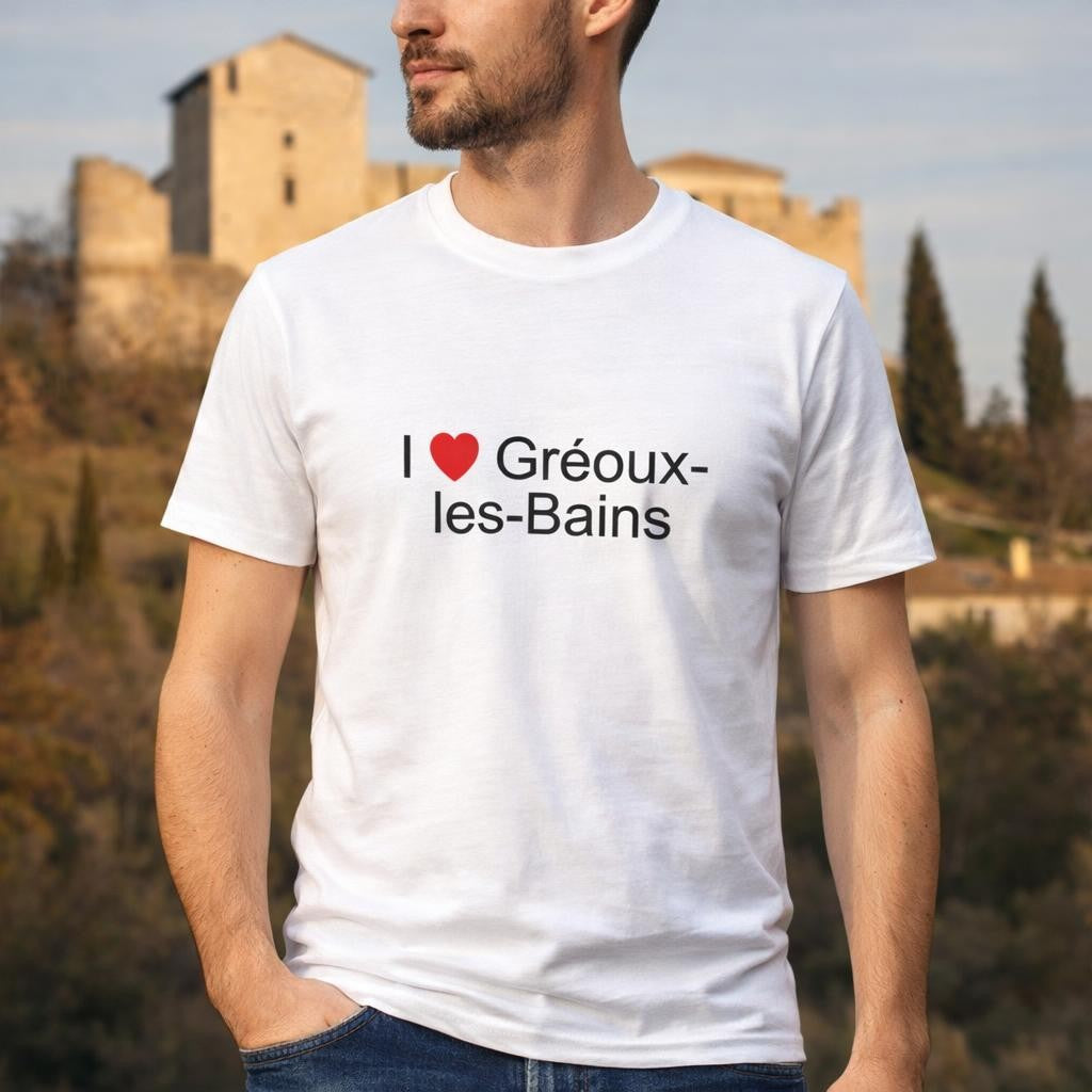 T-shirt I love gréoux-les-bains