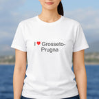 T-shirt I love grosseto-prugna