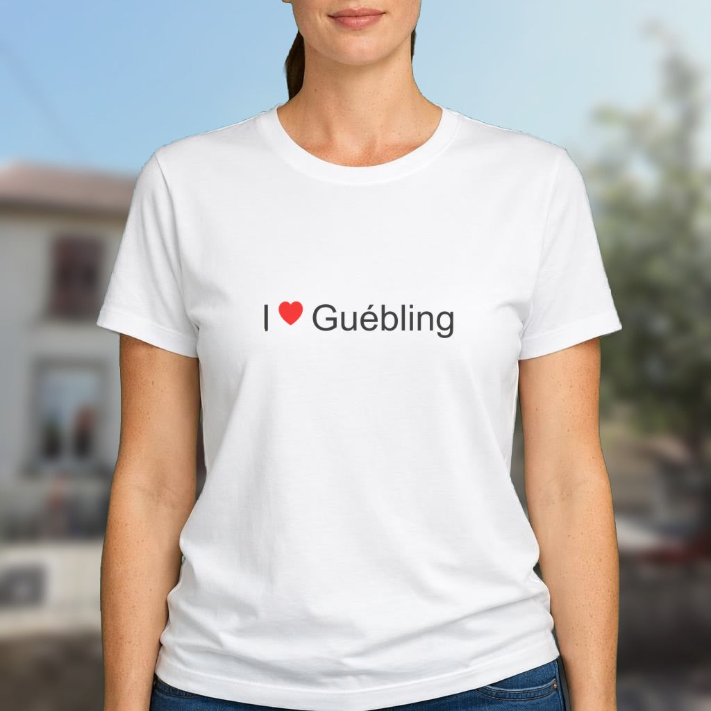 T-shirt I love guébling