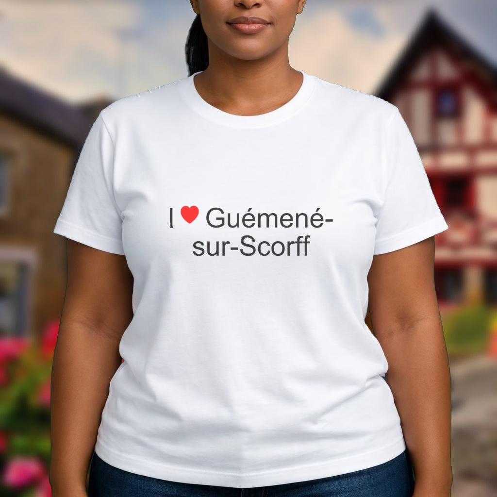 T-shirt I love guémené-sur-scorff