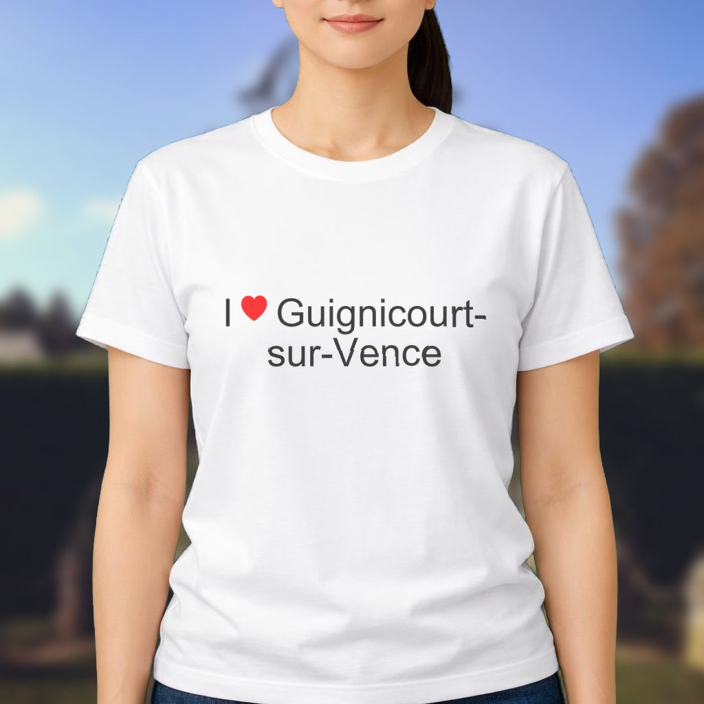 T-shirt I love guignicourt-sur-vence