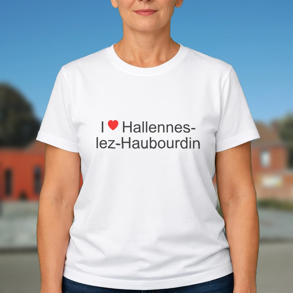 T-shirt I love hallennes-lez-haubourdin