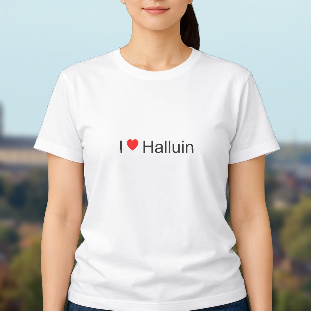 T-shirt I love halluin