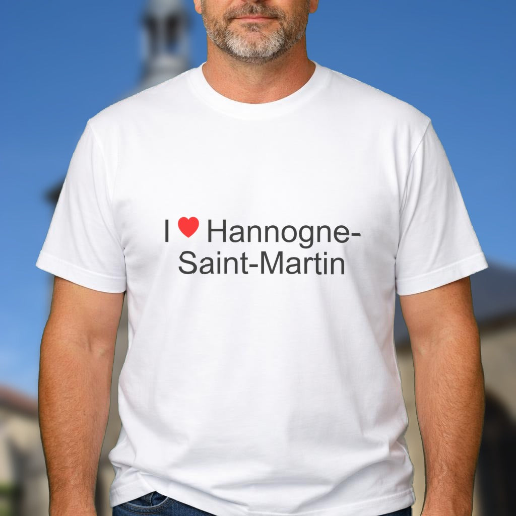 T-shirt I love hannogne-saint-martin