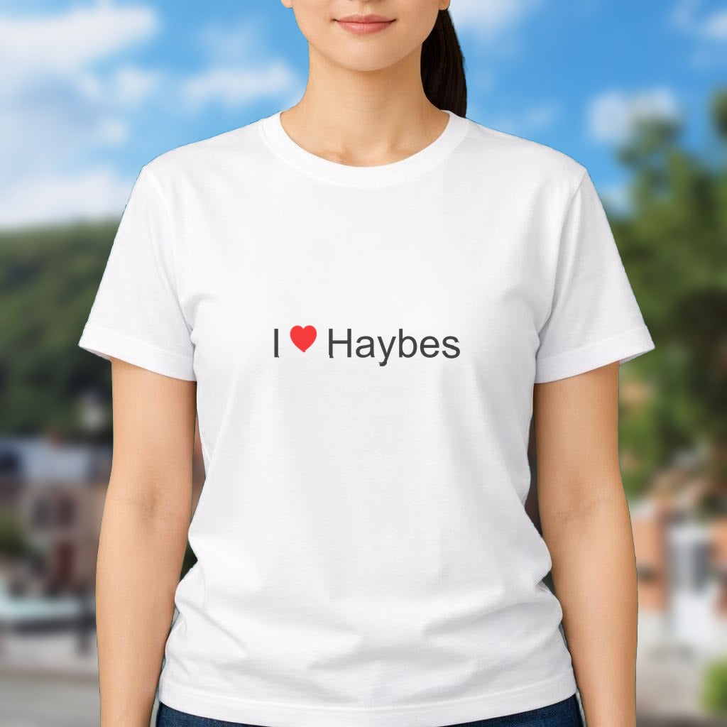 T-shirt I love haybes