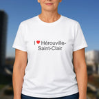 T-shirt I love hérouville-saint-clair