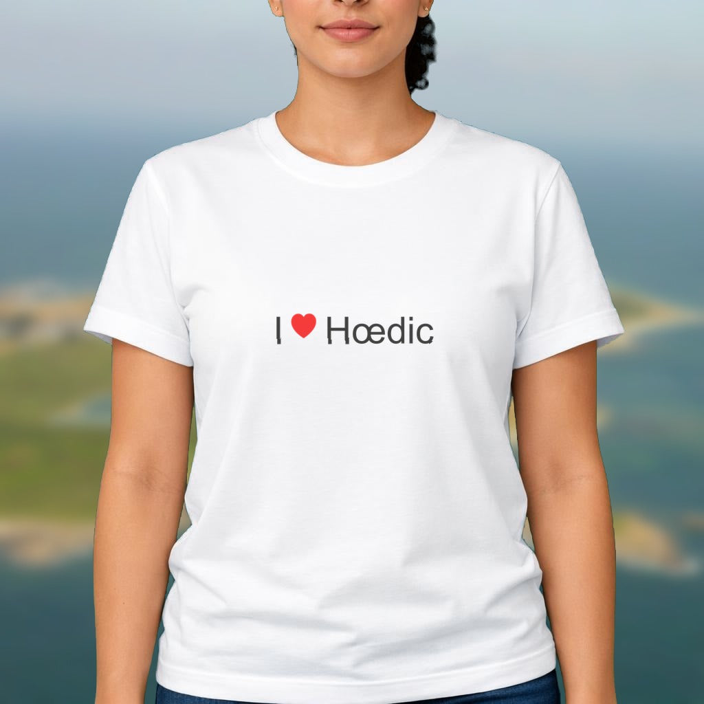 T-shirt I love hœdic