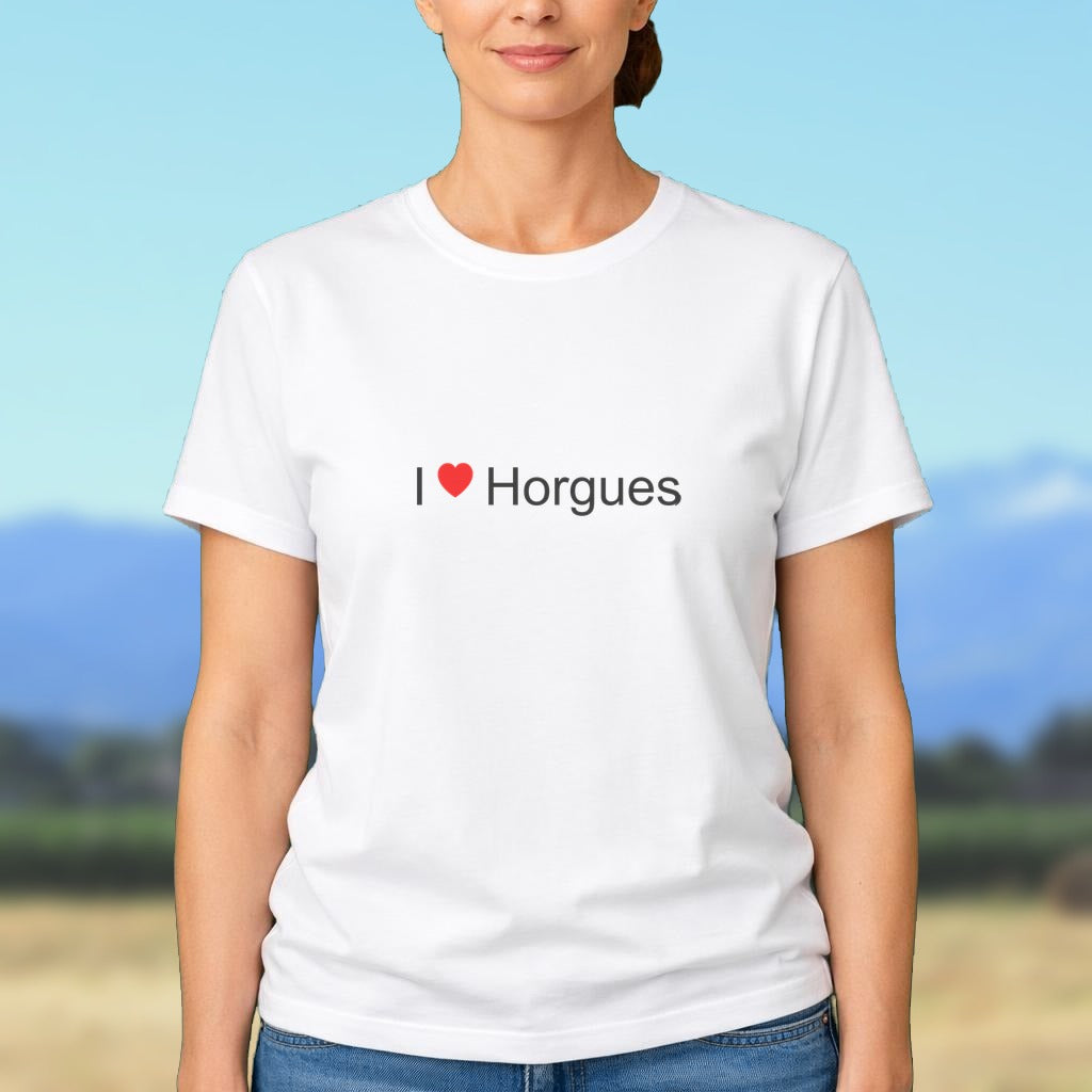 T-shirt I love horgues