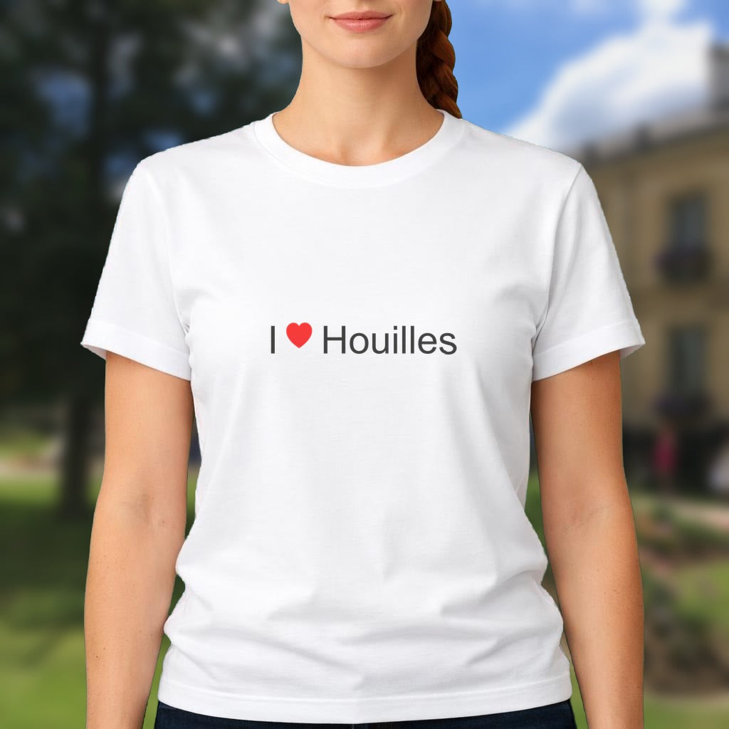 T-shirt I love houilles