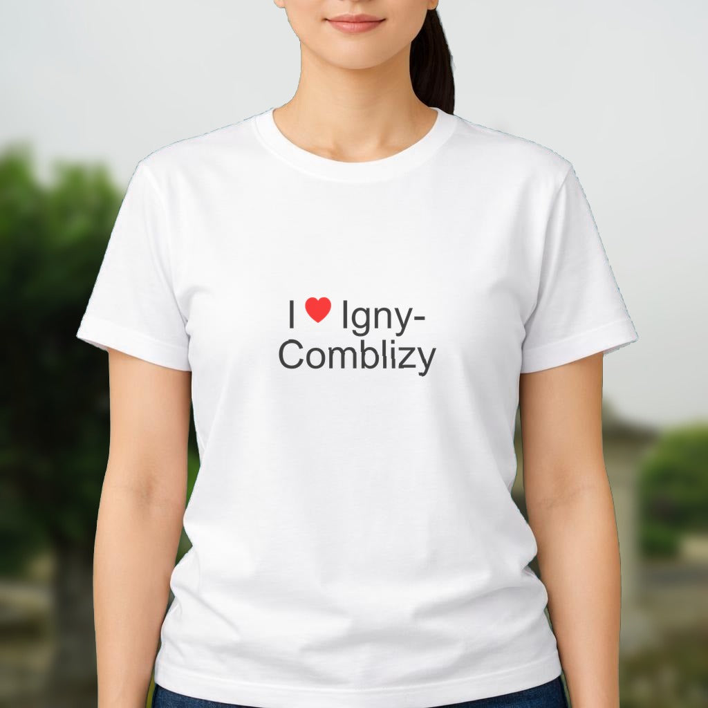 T-shirt I love igny-comblizy