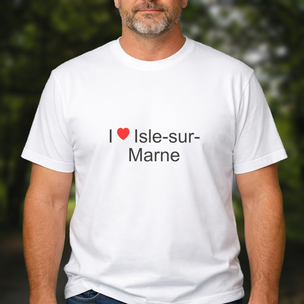 T-shirt I love isle-sur-marne