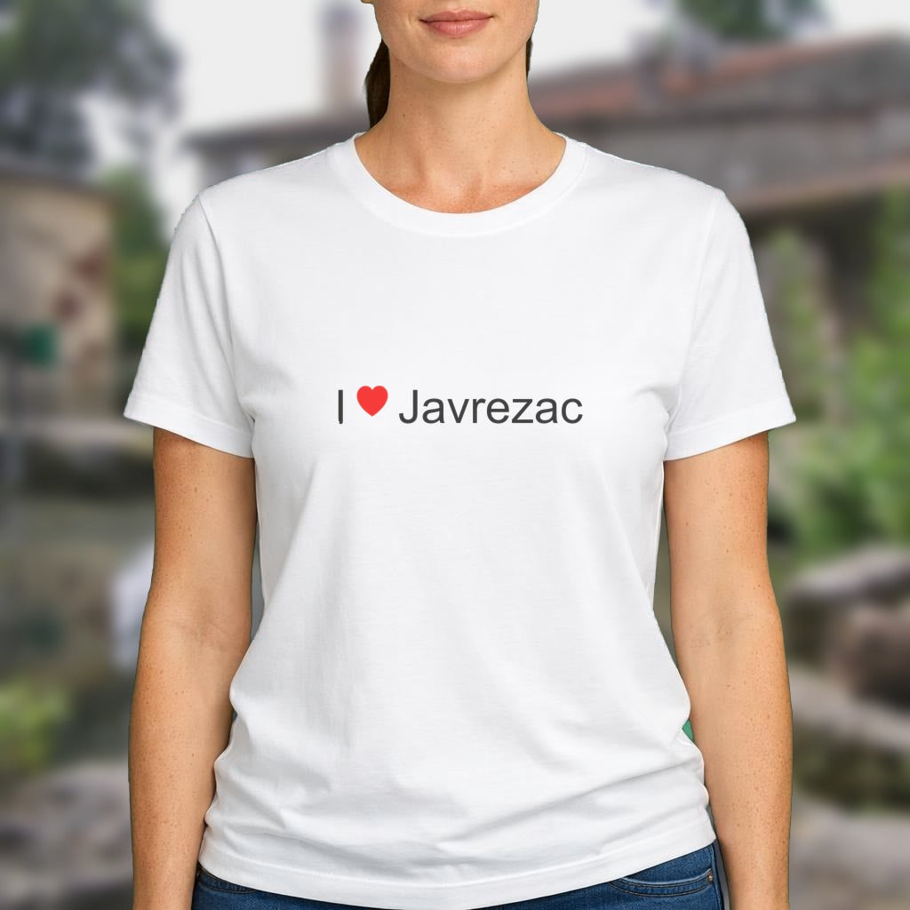 T-shirt I love javrezac