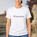 T-shirt I love jeandelize
