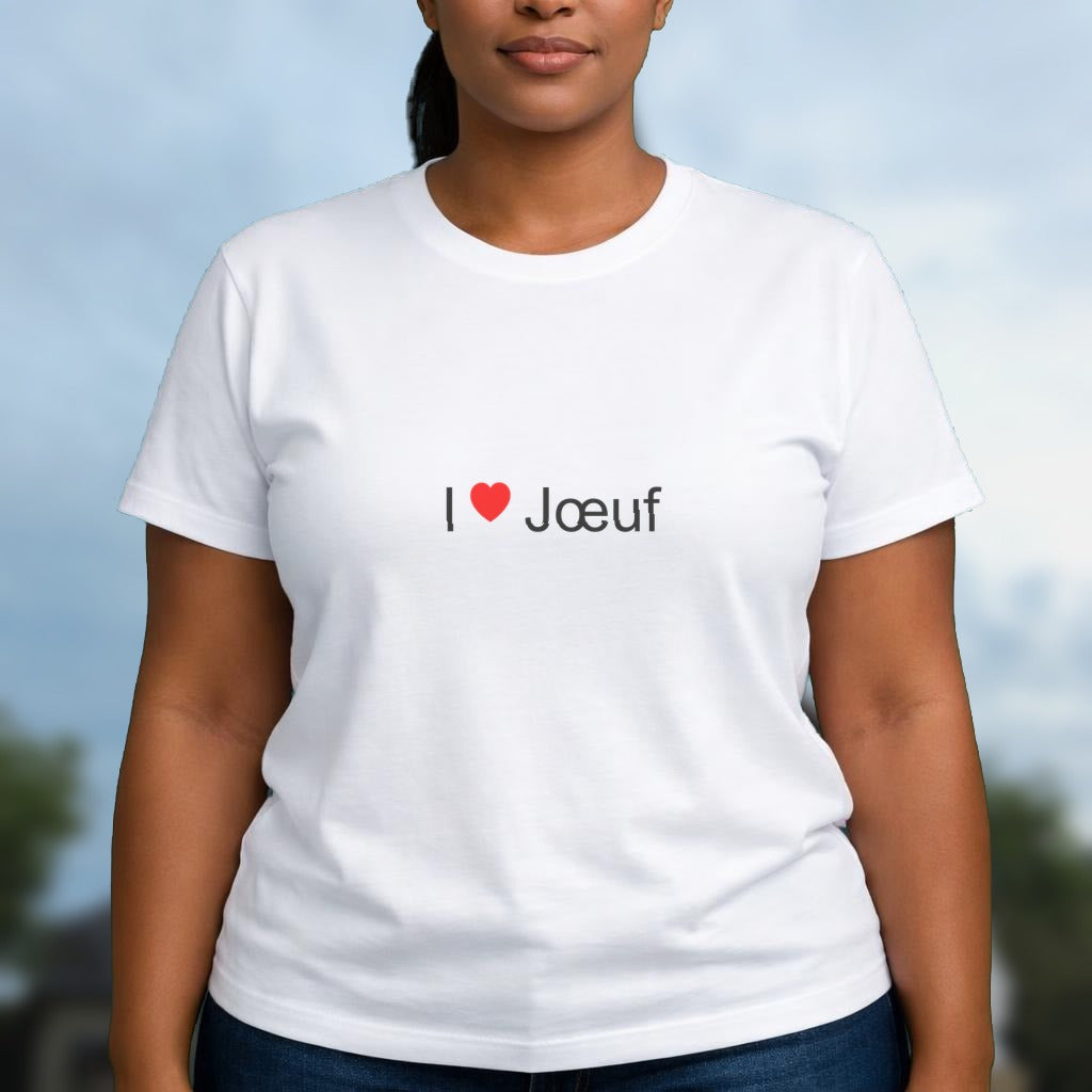 T-shirt I love jœuf