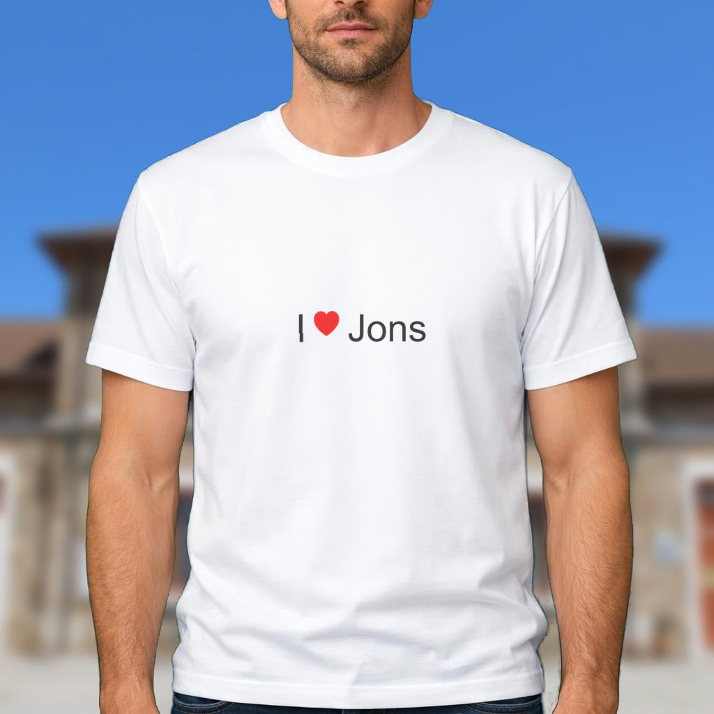 T-shirt I love jons