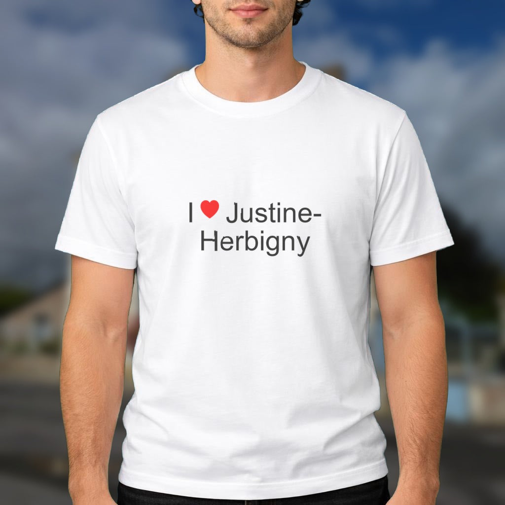 T-shirt I love justine-herbigny