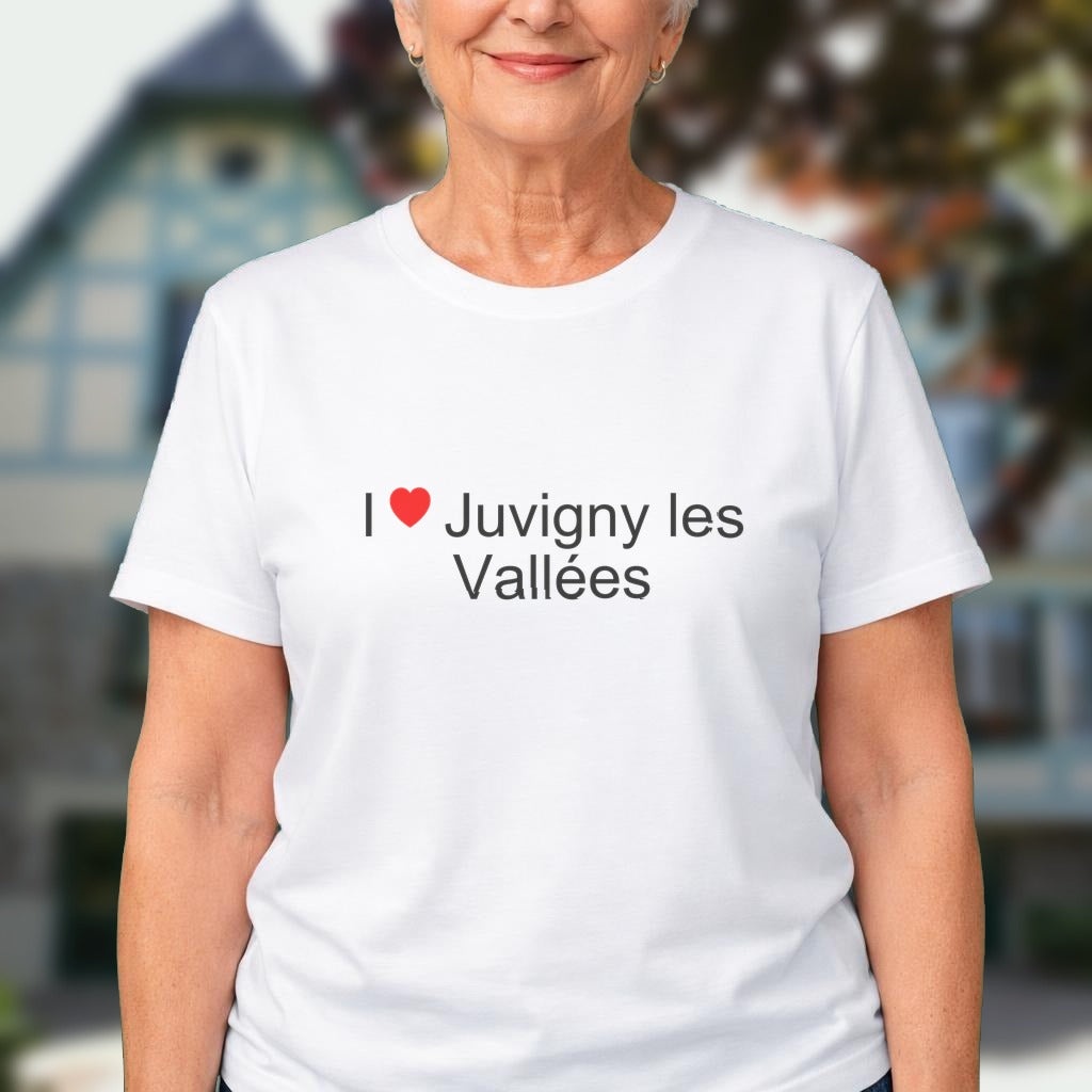 T-shirt I love juvigny les vallées