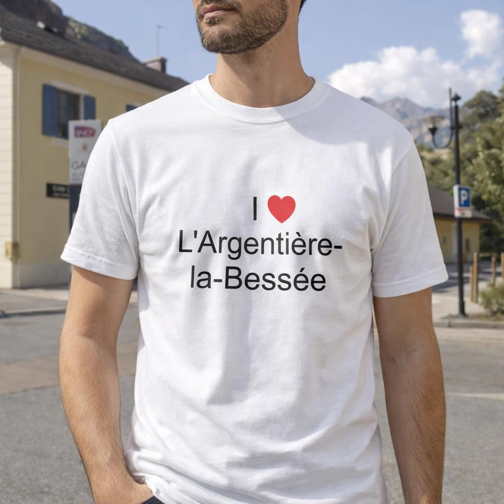T-shirt I love l'argentière-la-bessée