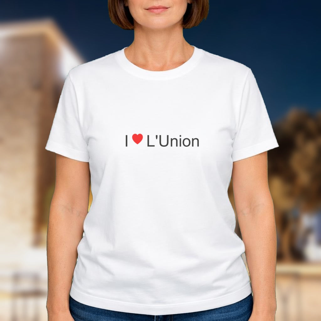 T-shirt I love l'union