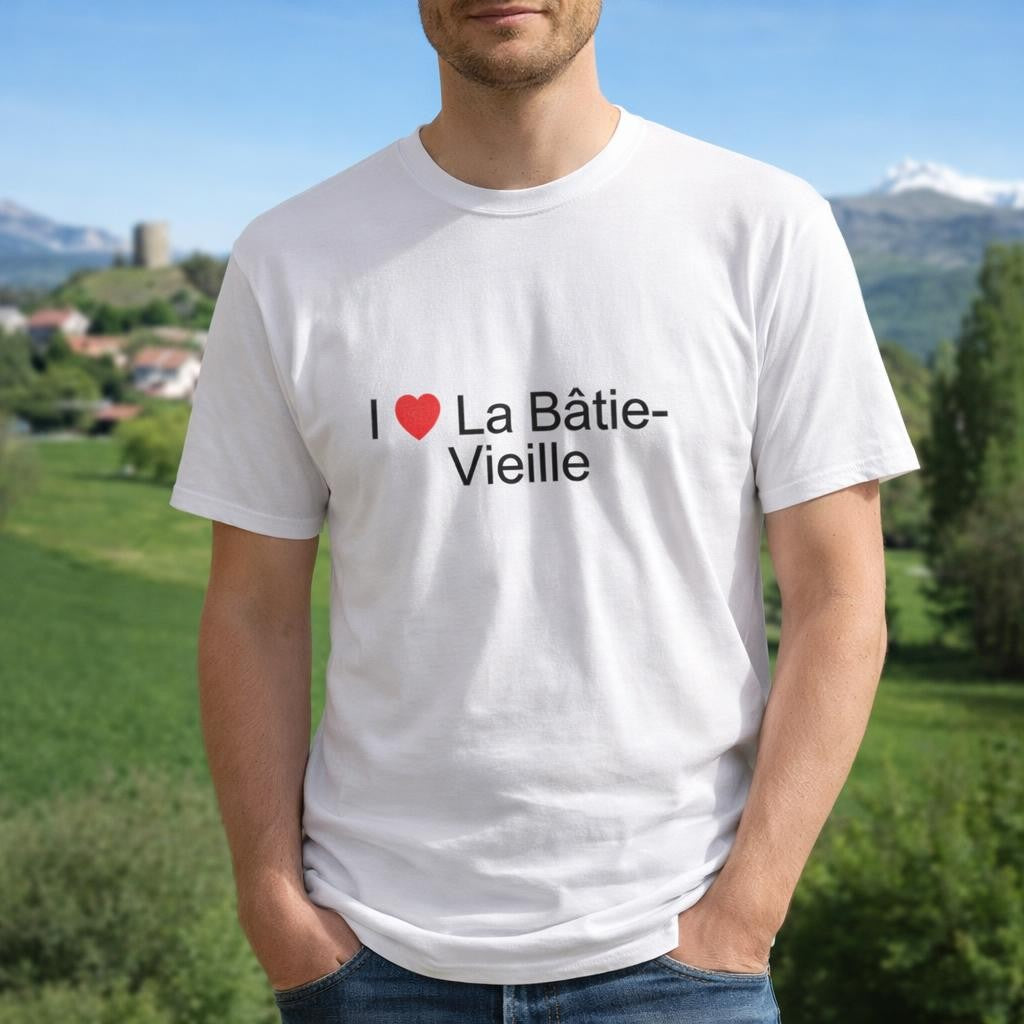 T-shirt I love la bâtie-vieille