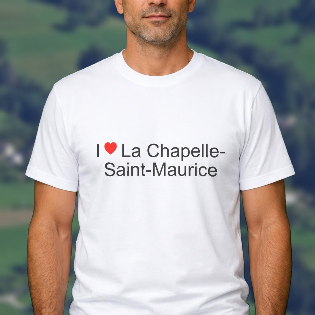 T-shirt I love la chapelle-saint-maurice