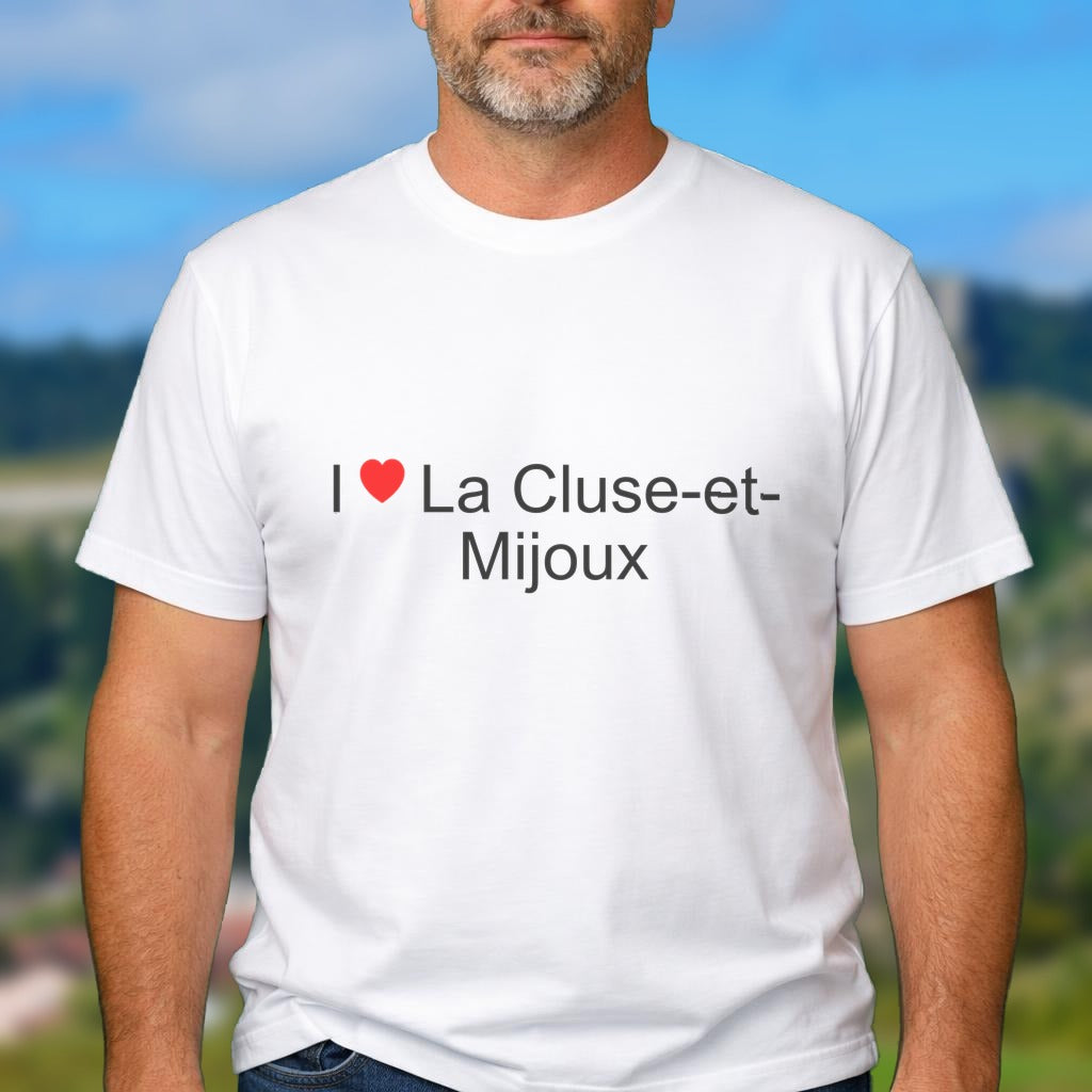 T-shirt I love la cluse-et-mijoux