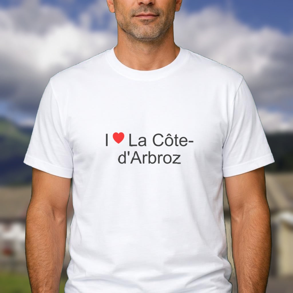 T-shirt I love la côte-d'arbroz