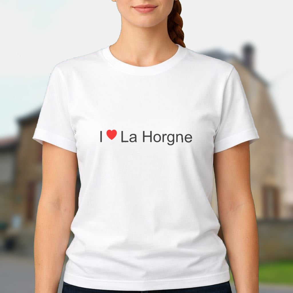 T-shirt I love la horgne