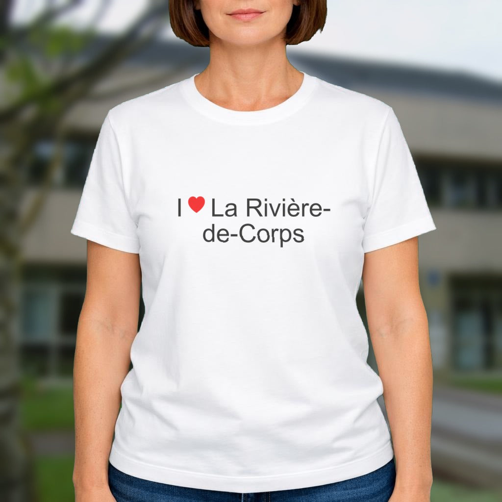 T-shirt I love la rivière-de-corps