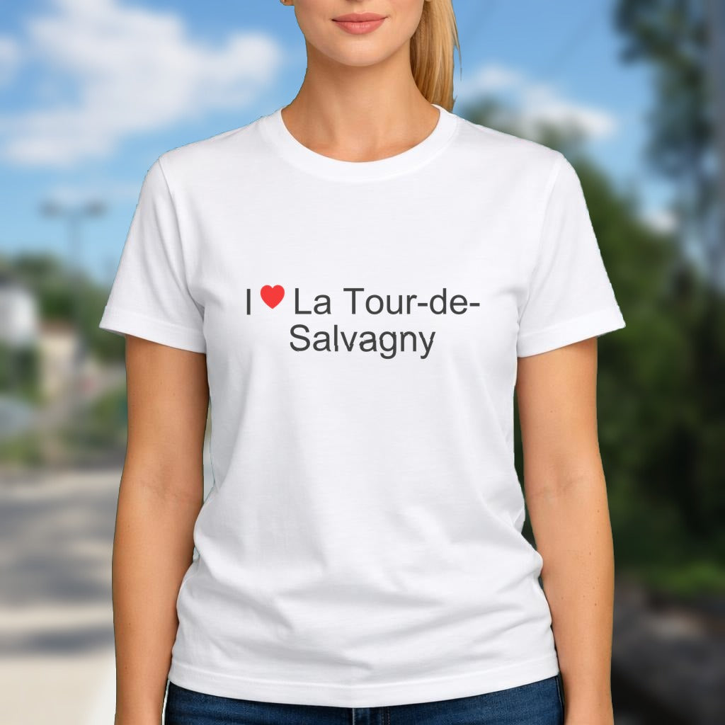 T-shirt I love la tour-de-salvagny