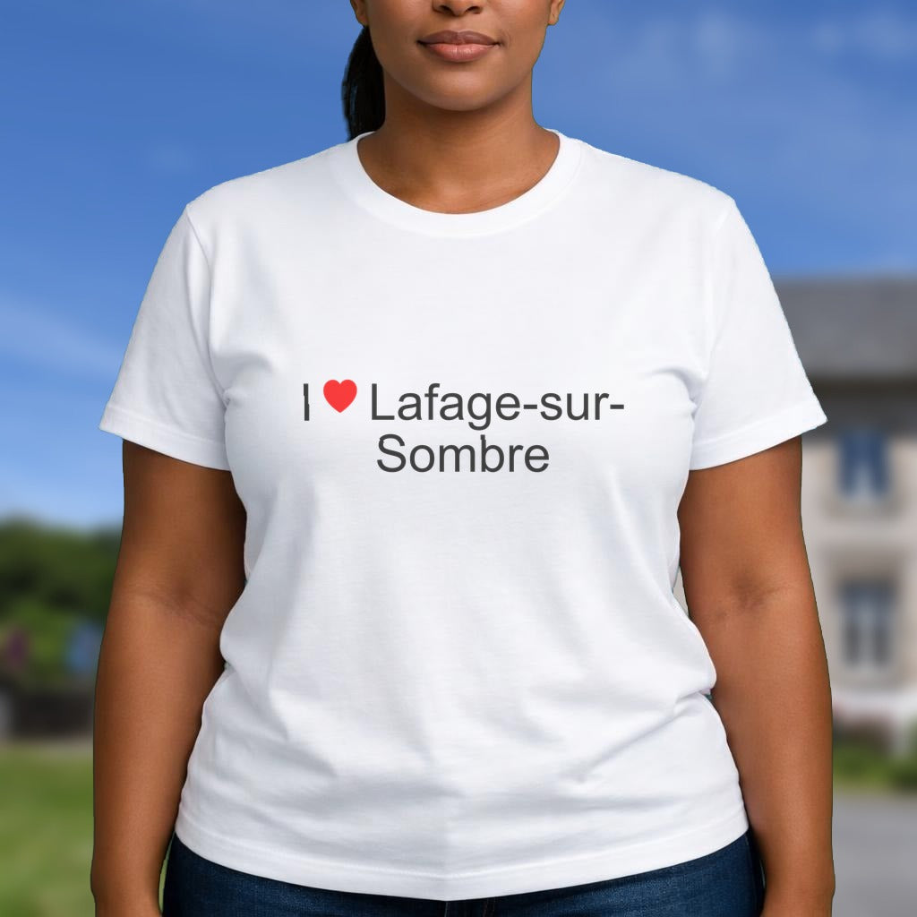 T-shirt I love lafage-sur-sombre