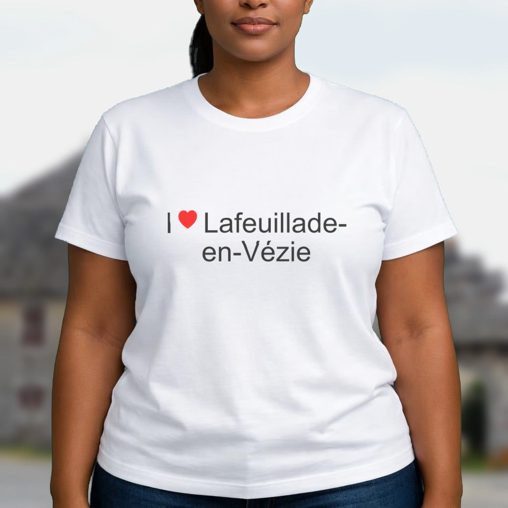T-shirt I love lafeuillade-en-vézie