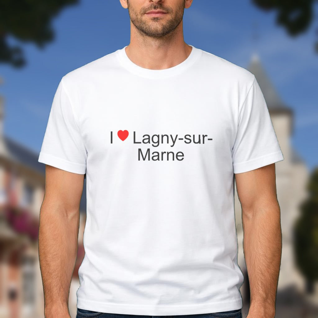 T-shirt I love lagny-sur-marne
