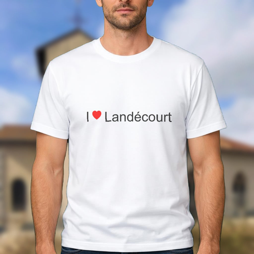 T-shirt I love landécourt