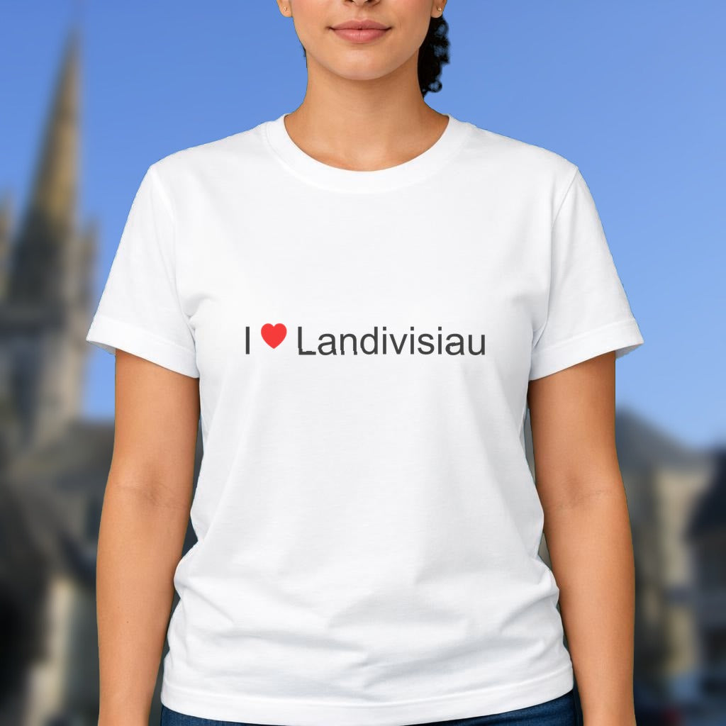 T-shirt I love landivisiau