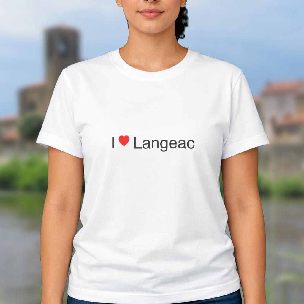 T-shirt I love langeac