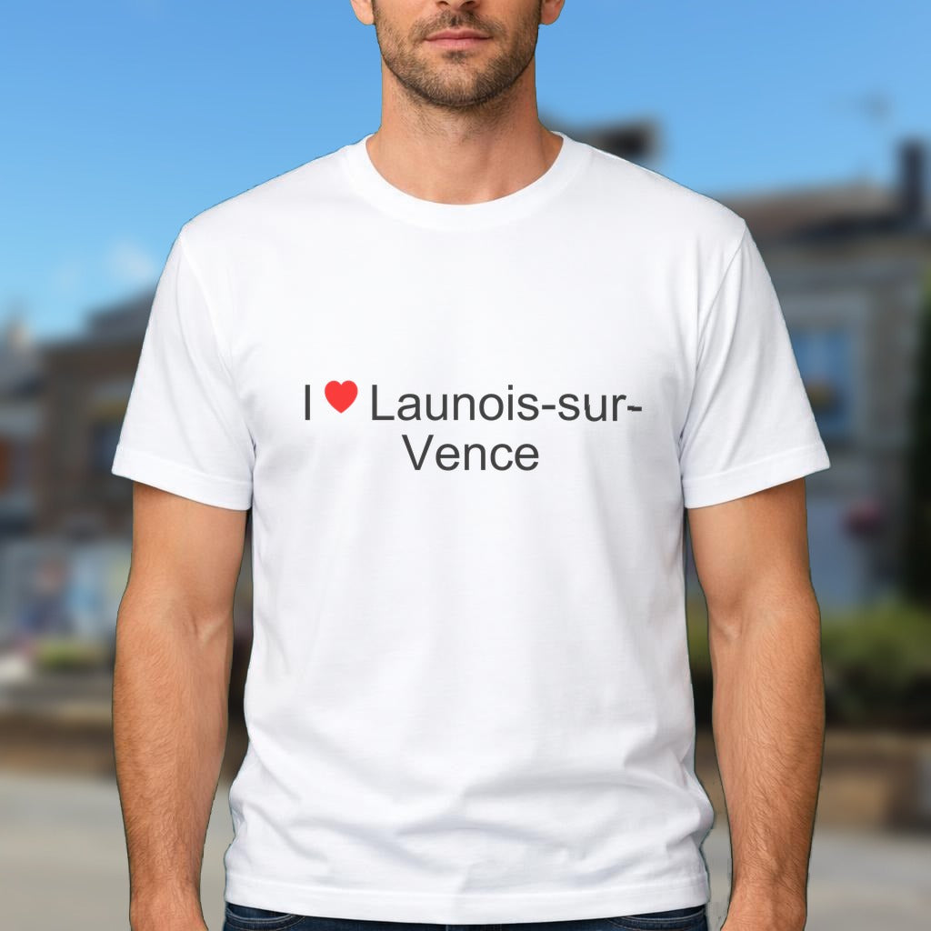 T-shirt I love launois-sur-vence