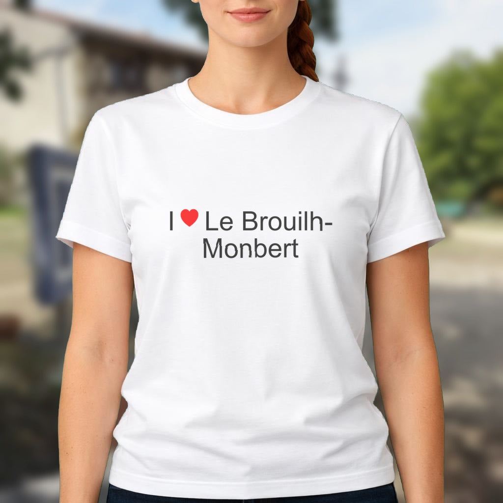 T-shirt I love le brouilh-monbert