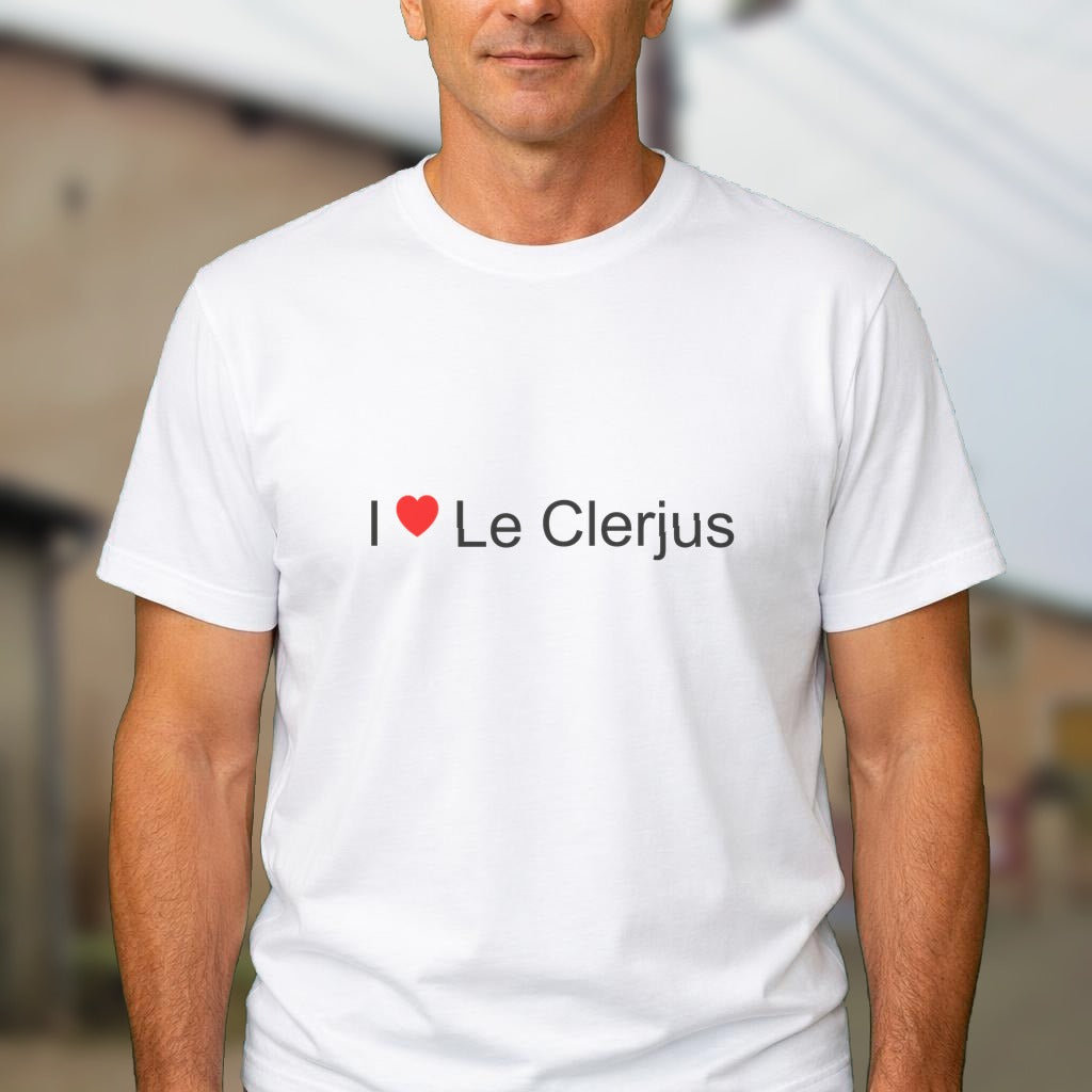 T-shirt I love le clerjus